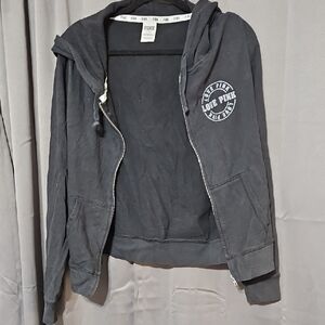 PINK Victoria's Secret Black Hoodie Jacket